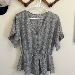 Black and White Patterned Dress